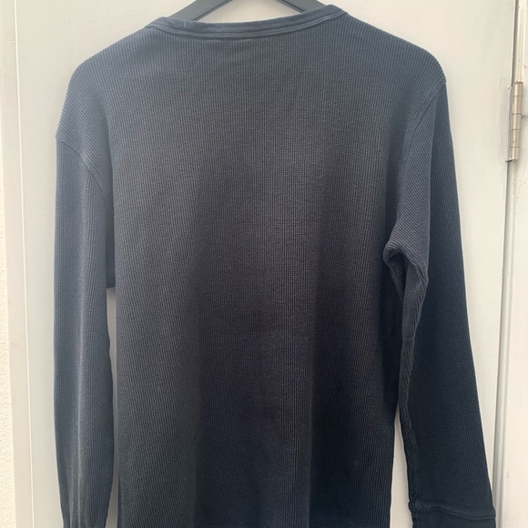 GAP KNIT SHIRT, COLOR BLACK, SIZE LARGE, crewneck, 100% Cotton. - Picture 4 of 6